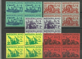Nvph 722/726 Zomerzegels 1959 in Blokken Postfris
