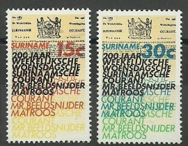 Suriname 625/626 Postfris