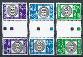 Suriname Republiek  776/778 TBBP A Int. Postzegeltent. Brasiliana 1993 Postfris (5)