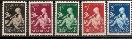 Nvph 313/317 Kinderzegels 1938 Ongebruikt