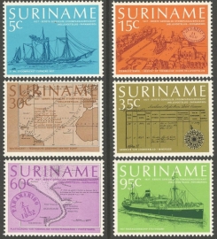 Suriname Republiek  91/96 Scheepsvaart 1977 Postfris