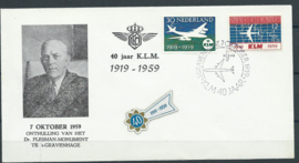 FDC "E40" Onbeschreven met open klep   * variant *