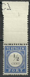 Port  13 ½ ct 1894/1910 Cijfer en Waarde in Type I met pons Postfris