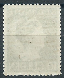 Nederlands Indië 288D (13¼×13¼ gg) 10Gld Wilhelmina Konijnenburg Postfris (1)