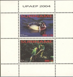 Suriname Republiek 1280 Blok UPAEP 2004 Postfris