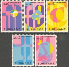 Suriname Republiek 200/204 Paasweldadigheid 1980 Postfris