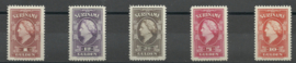 Suriname 220/243 Koningin Wilhelmina American Banknote Ongebruikt