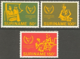 Suriname Republiek 265/267 Int. Invalidenjaar 1981 Postfris