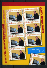 Postzegelboekje Postaumaat 8 voor Aad KnikmanPostfris