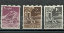 Indonesië 383/388  Gebouwen Postfris (3)