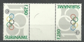 Suriname Republiek  807 TBBP 100 Jaar Olympisch Comité 1994 Postfris (1)