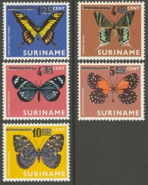 Suriname Republiek  97/101 Hulpuitgifte 1977 Postfris