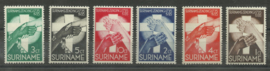 Suriname 151/156 Zendingszegels Postfris (2)