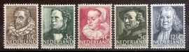 Nvph 305/309 Zomerzegels 1938 Ongebruikt
