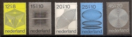 Nvph  965/969 Zomerzegels 1970 Postfris