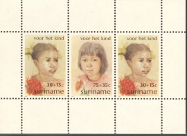 Suriname Republiek 279 Blok Kinderzegels 1981 Postfris
