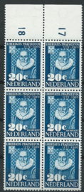 Plaatfout  562 P in Blok Postfris