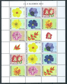 Suriname Republiek  1881/1888V Bloemen 2012 Postfris (Compleet Vel)