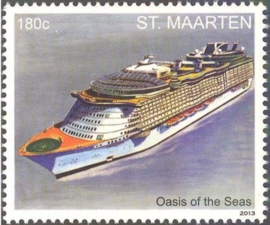 Sint Maarten 142/143 Cruiseschepen 2013 Postfris