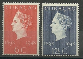 Curacao 196/197 50 Jarig Regeringsjubileum Ongebruikt