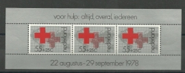 Nvph 1164 Blok Rode Kruis Postfris