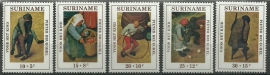 Suriname 568/572 Postfris