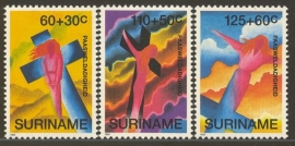 Suriname Republiek  761/763 Paasweldadigheid 1993 Postfris