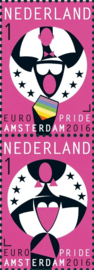 Nvph 3428/3429 Europride Amsterdam 2016 Postfris