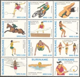 Suriname Republiek  1911/1922 Olympische Spelen 2012 Postfris