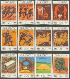 Suriname Republiek 399/410 Olympische Spelen Los Angeles 1984 Postfris