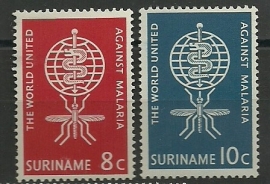 Suriname 384/385 Anti Malaria Postfris