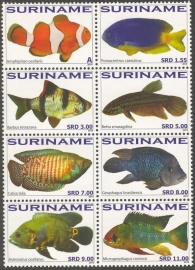 Suriname Republiek 1756/1763 Vissen 2010 Postfris