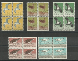 Nvph 752/756 Zomerzegels 1961 in blokken Postfris