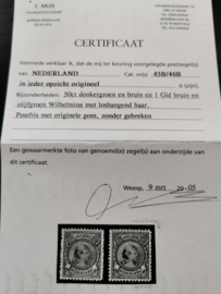 Nvph  45B 50ct Prinses Wilhelmina Postfris (1) + Certificaat