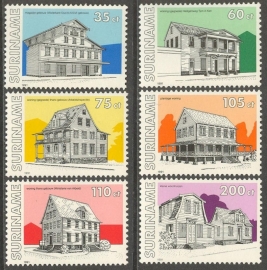 Suriname Republiek  691/696 Monumenten 1991 Postfris