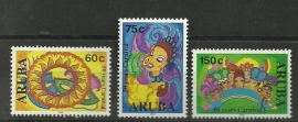 Aruba 313/315 50e Carnaval Viering Postfris