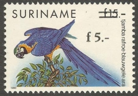 Suriname Republiek  792 Hulpuitgifte Vogel 1993 Postfris