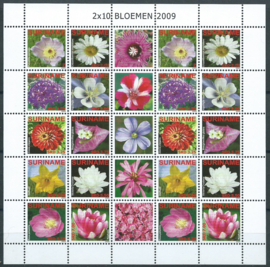 Suriname Republiek 1669/1678V Bloemen 2009 Postfris (Compleet Vel)