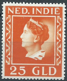 Nederlands Indië 289 25 GLD Wilhelmina Konijnenburg Postfris (1)