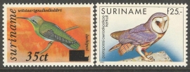 Suriname Republiek  755/756 Vogels 1993 Postfris