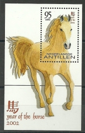 Nederlandse Antillen 1380 Blok Chinees Nieuwjaar 2002 Postfris