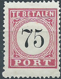 Nederlands Indië Port 13B (12½×12) Type IV (Lange slag) Postfris (1)