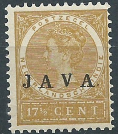 Nederlands Indië  73 17½ct Overdruk Java Postfris (2)