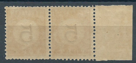 Nederlands Indië Port  6C + B (11½×12 + 12½×12) Type III  Gecombineerde tanding Postfris (1)