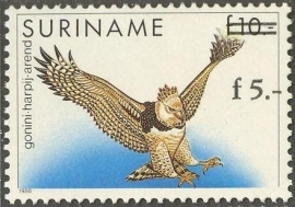 Suriname Republiek  791 Hulpuitgifte Vogel 1993 Postfris