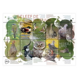 Nvph V3824/3833  "Beleef de Natuur" - Boerenlandvogels 2020 Postfris