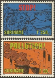 Suriname Republiek  801/802 Milieubescherming 1994 Postfris