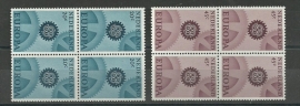 Nvph 882/883 Europa 1967 in Blokken Postfris