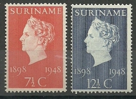 Suriname 274/275 Jubileumzegels Postfris