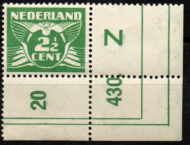 Nvph 174 2½ ct   met Etsingnummer Postfris